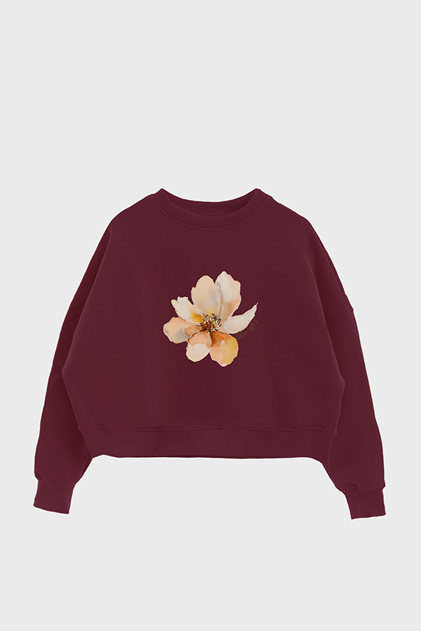 BUZO CROP ESTAMPADO GLOW SOFTLY