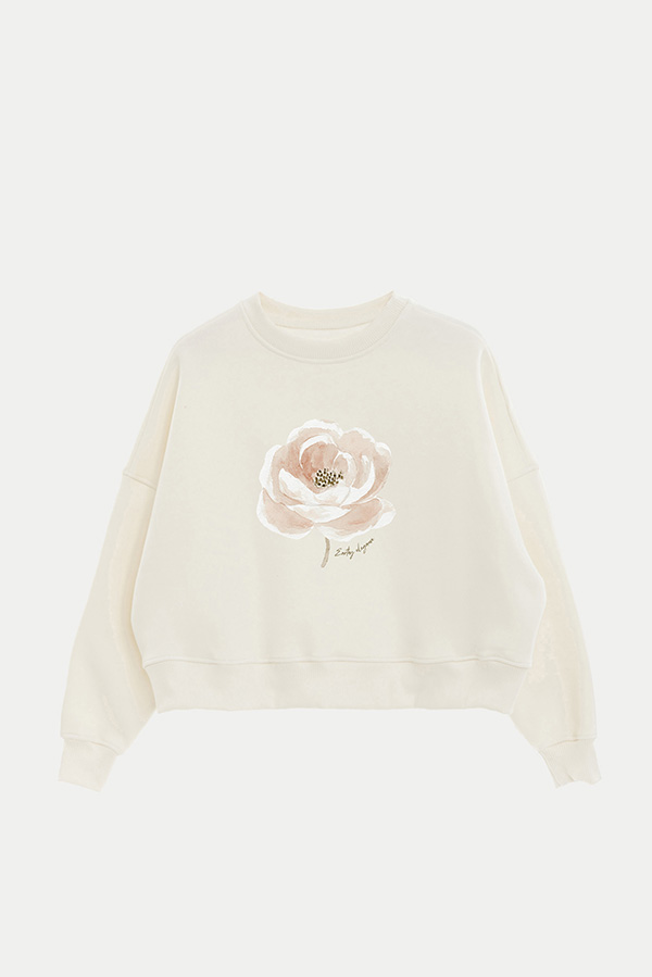 BUZO CROP ESTAMPADO EARTHY ELEGANCE