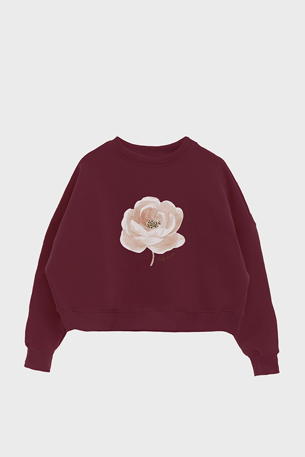 BUZO CROP ESTAMPADO EARTHY ELEGANCE