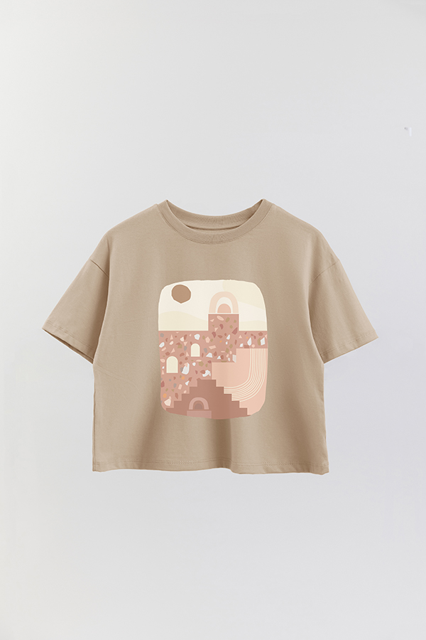 REMERA CROP ESTAMPADA ART 94