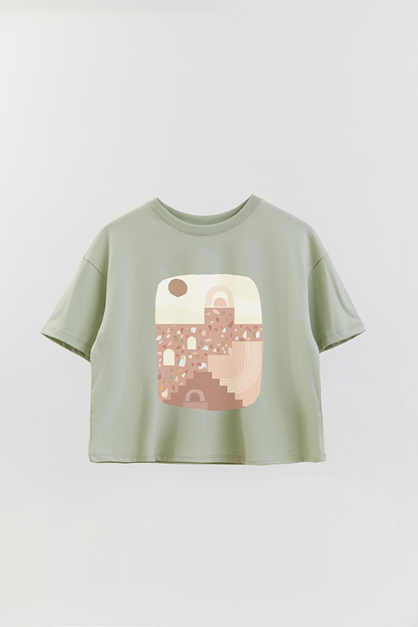 REMERA CROP ESTAMPADA ART 94