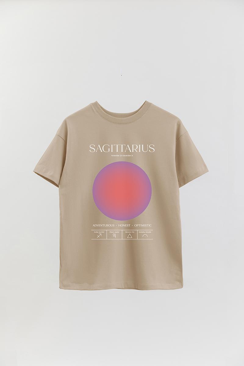 REMERA OVER ESTAMPADA UNISEX PST SAGITTARIUS
