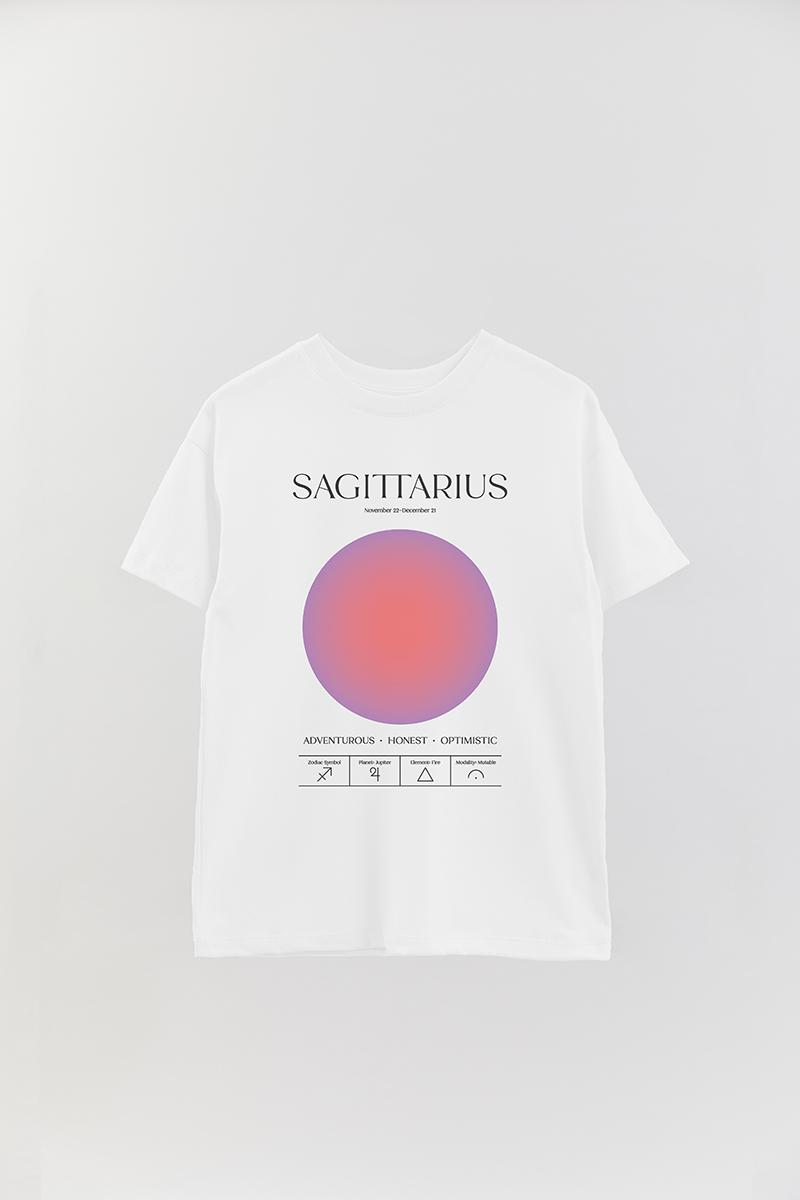 REMERA OVER ESTAMPADA UNISEX PST SAGITTARIUS