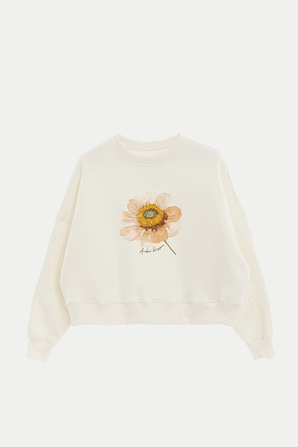 BUZO CROP ESTAMPADO AMBER BLOSSOM
