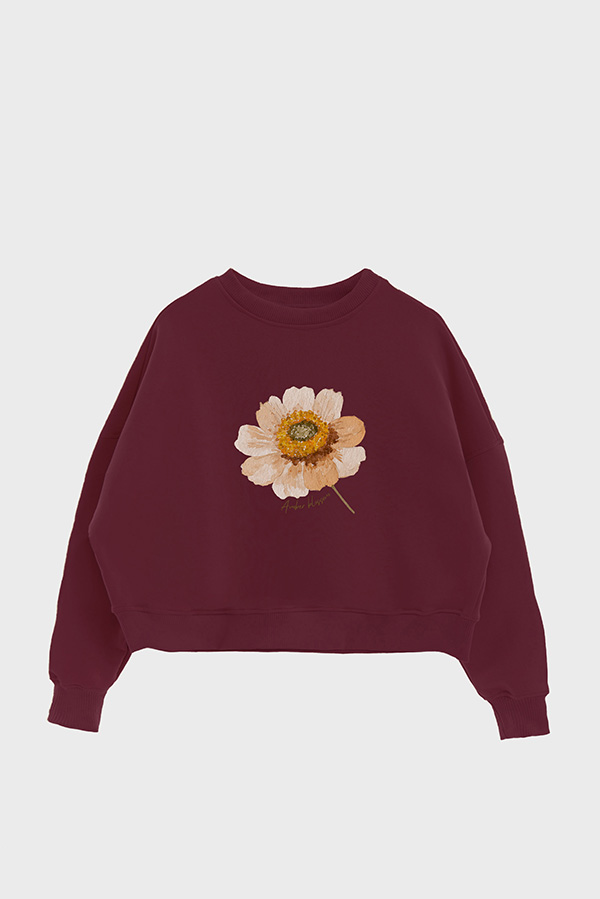 BUZO CROP ESTAMPADO AMBER BLOSSOM