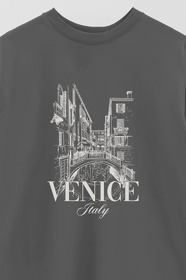 REMERA OVER ESTAMPADA VENICE