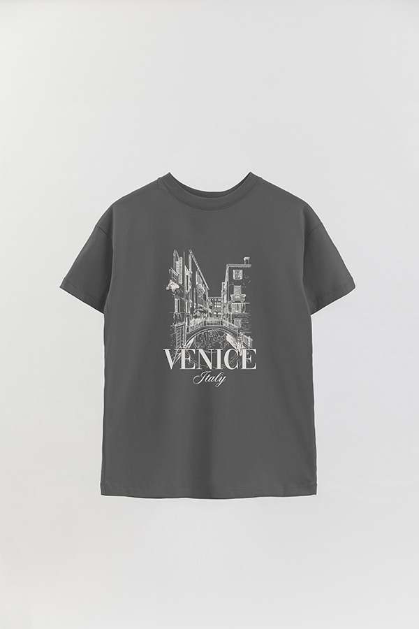 REMERA OVER ESTAMPADA VENICE