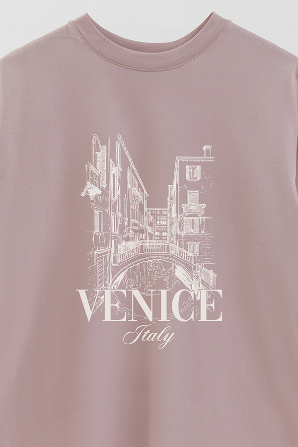 REMERA OVER ESTAMPADA VENICE