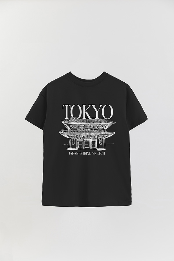 REMERA OVER ESTAMPADA TOKYO