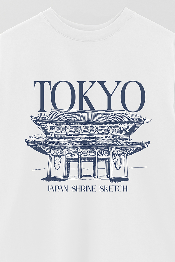 REMERA OVER ESTAMPADA TOKYO
