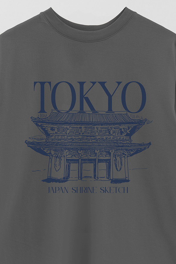 REMERA OVER ESTAMPADA TOKYO