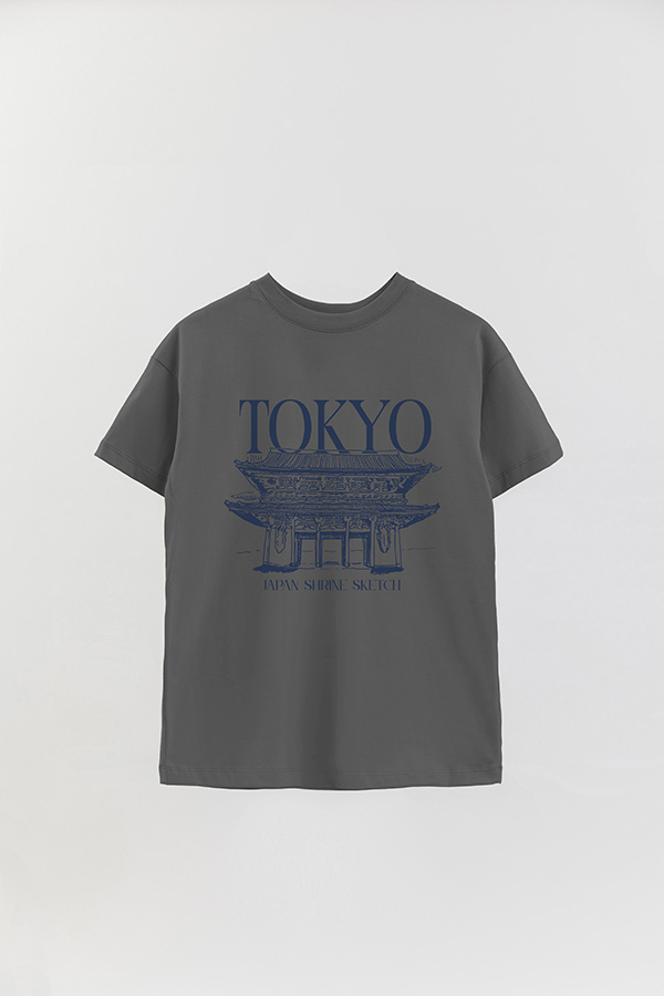 REMERA OVER ESTAMPADA TOKYO