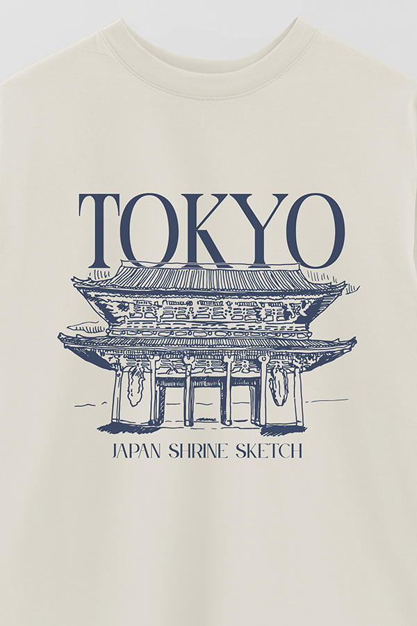 REMERA OVER ESTAMPADA TOKYO