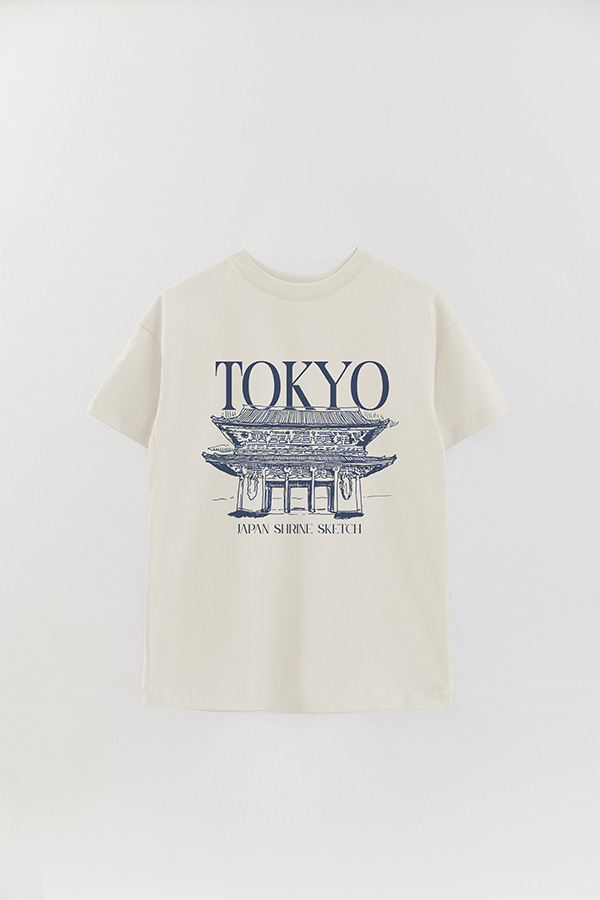 REMERA OVER ESTAMPADA TOKYO
