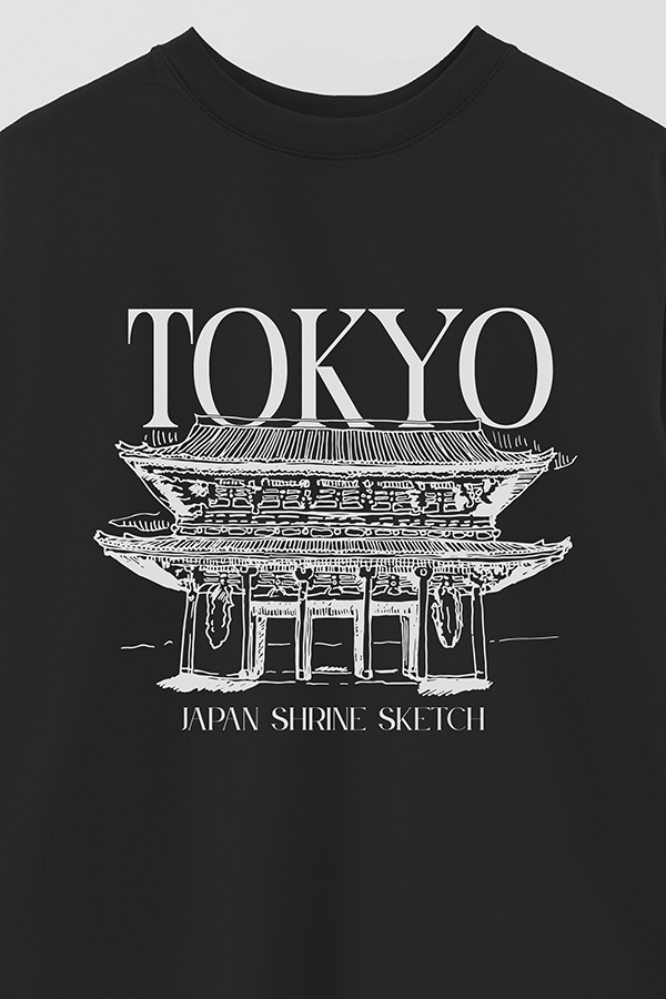 REMERA OVER ESTAMPADA TOKYO