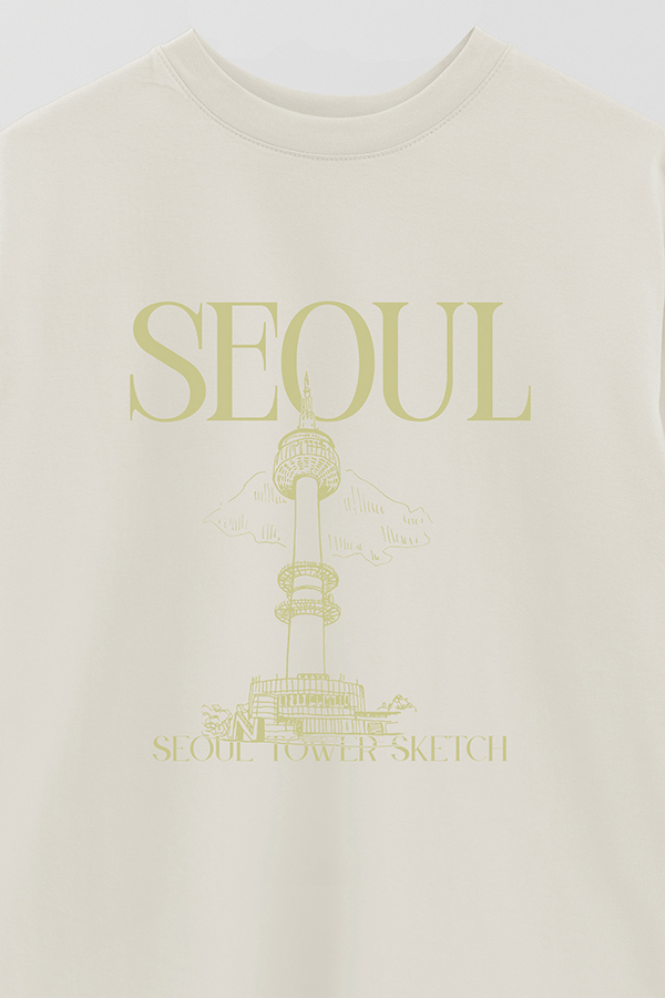 REMERA OVER ESTAMPADA SEOUL