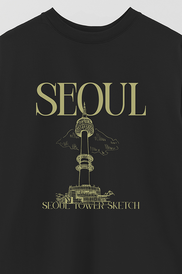 REMERA OVER ESTAMPADA SEOUL