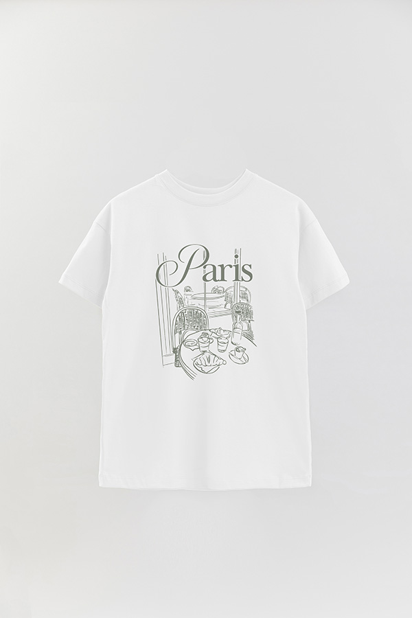 REMERA OVER ESTAMPADA PARIS CAFE
