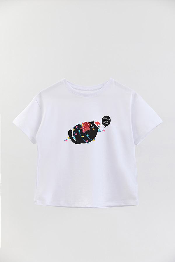 REMERA GIRL OVER JINGLE CAT 29