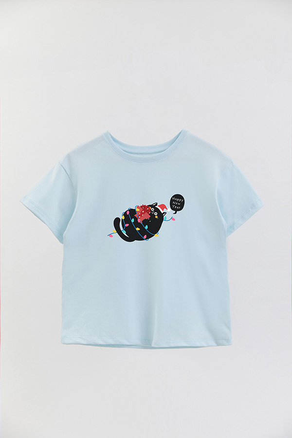 REMERA GIRL OVER JINGLE CAT 29