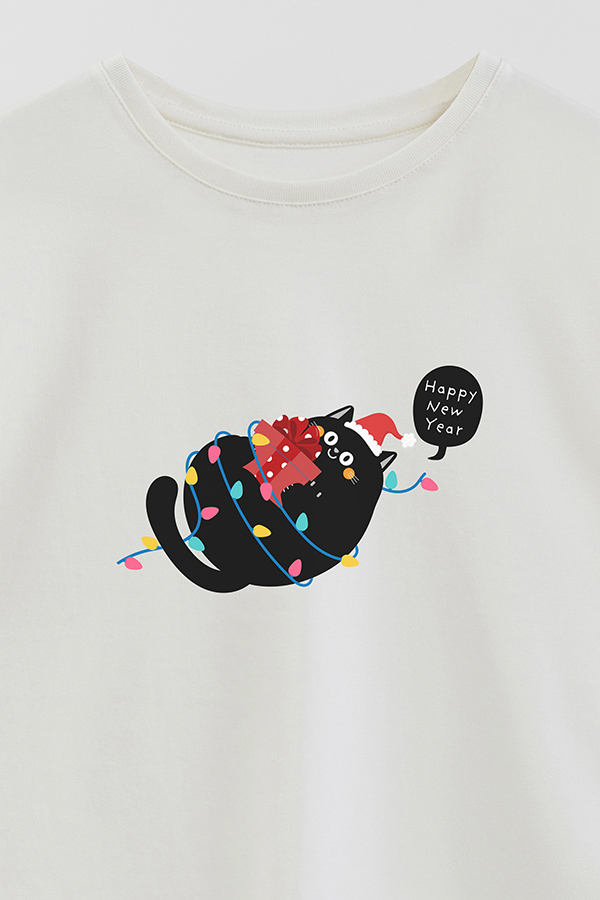 REMERA GIRL OVER JINGLE CAT 29
