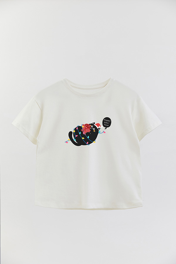 REMERA GIRL OVER JINGLE CAT 29