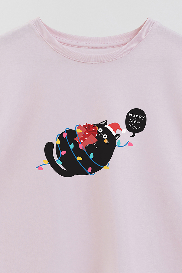 REMERA GIRL OVER JINGLE CAT 29