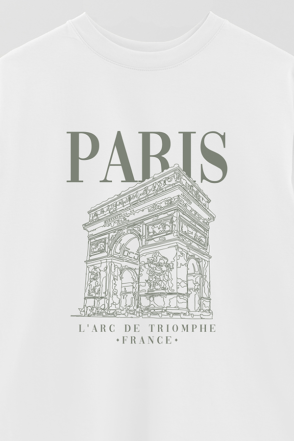 REMERA OVER ESTAMPADA PARIS ARC