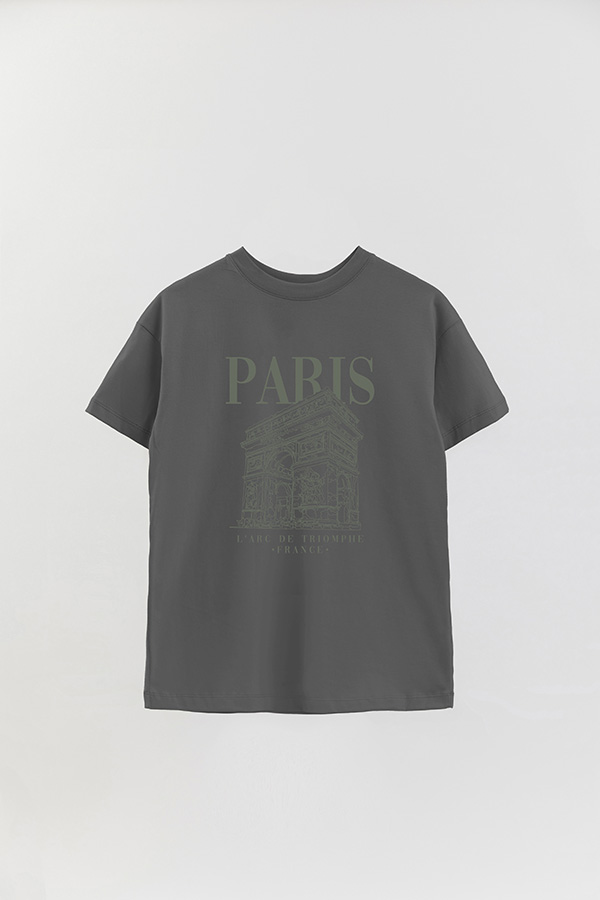 REMERA OVER ESTAMPADA PARIS ARC
