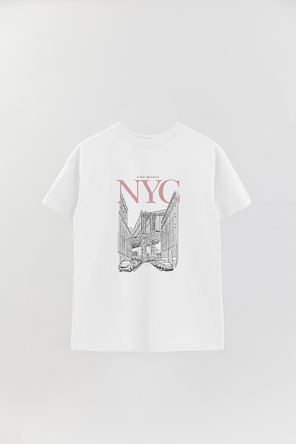 REMERA OVER ESTAMPADA NYC