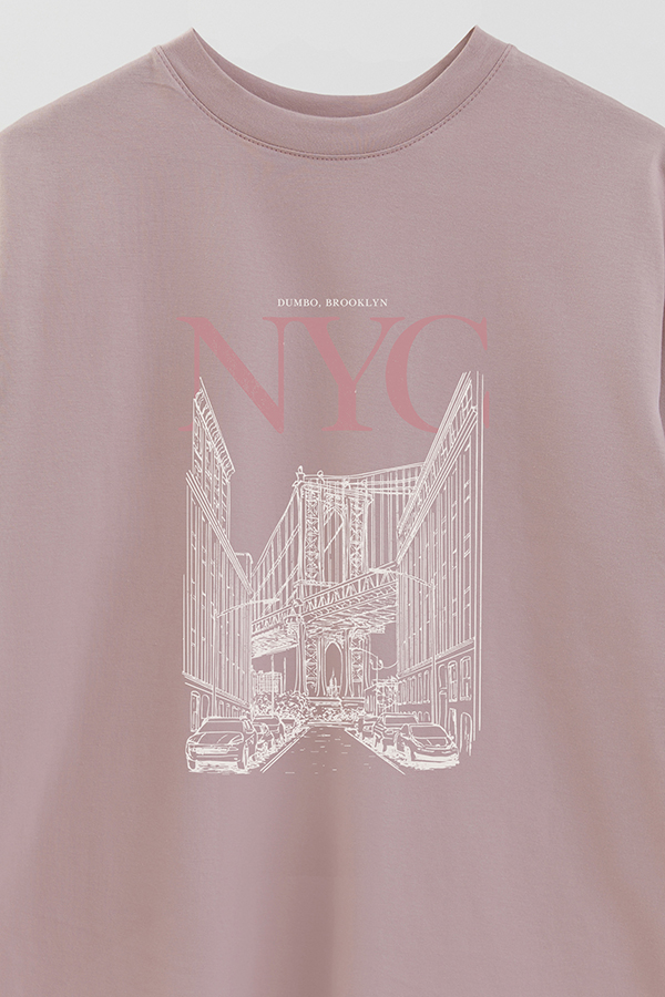 REMERA OVER ESTAMPADA NYC