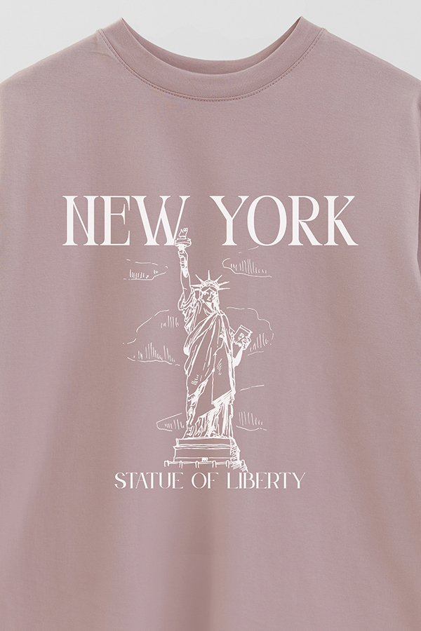 REMERA OVER ESTAMPADA NEW YORK