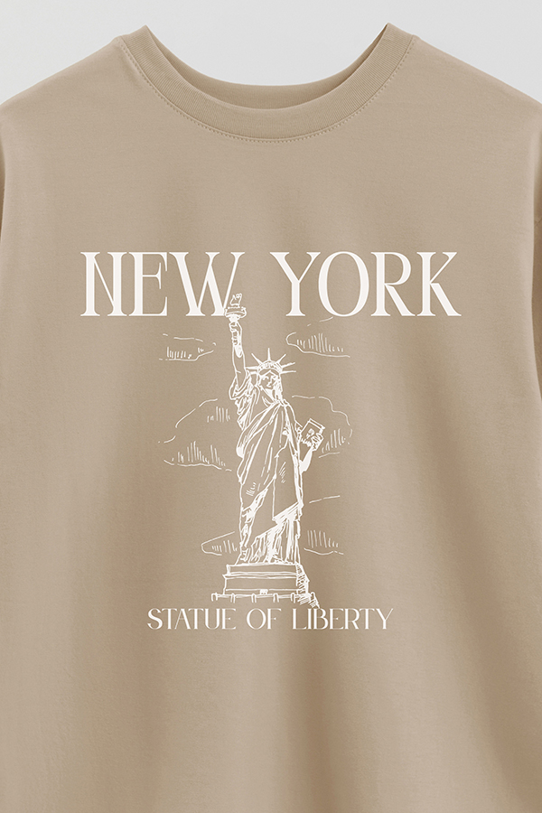REMERA OVER ESTAMPADA NEW YORK