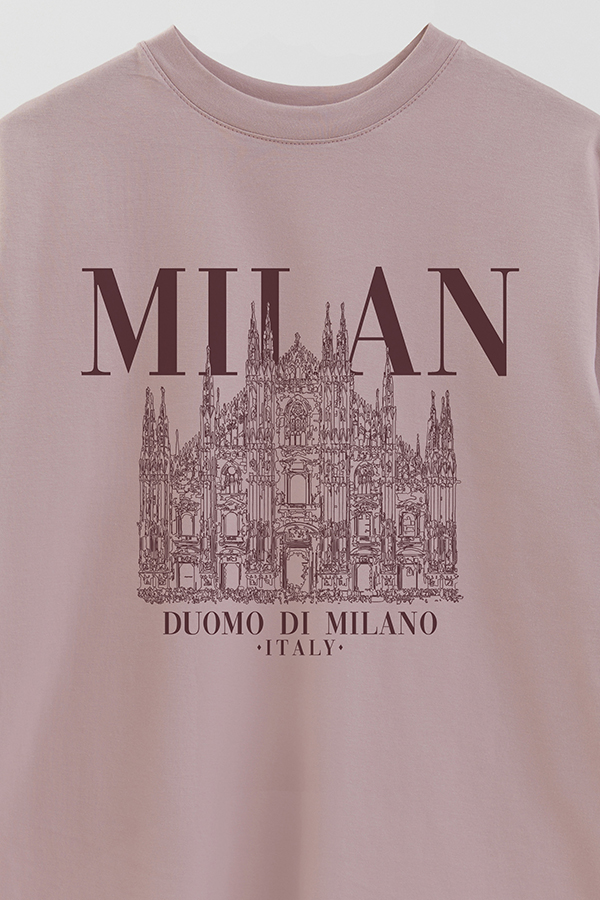 REMERA OVER ESTAMPADA MILAN