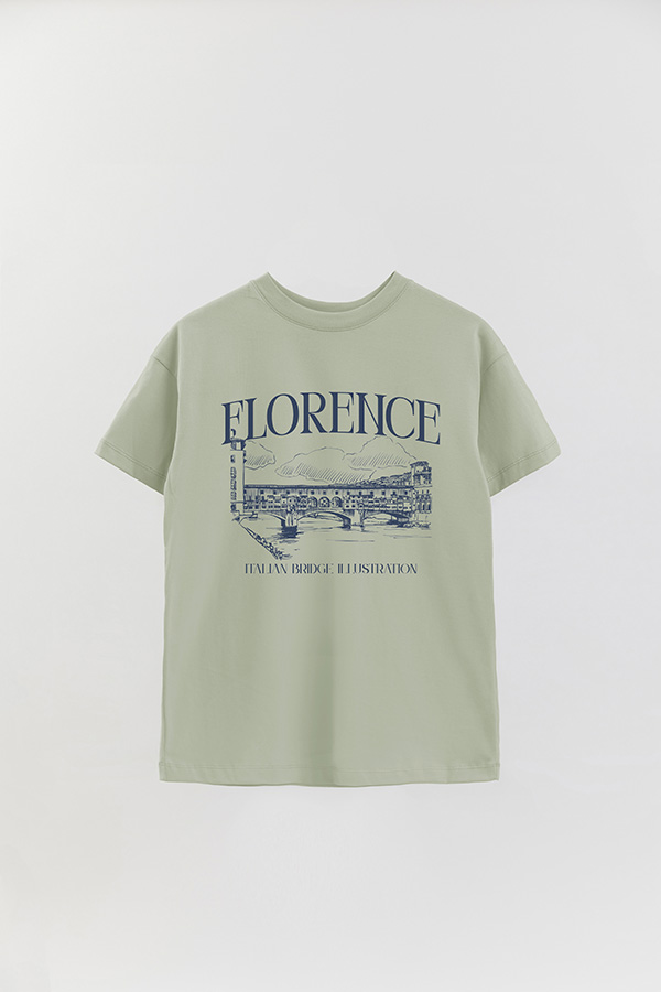 REMERA OVER ESTAMPADA FLORENCE