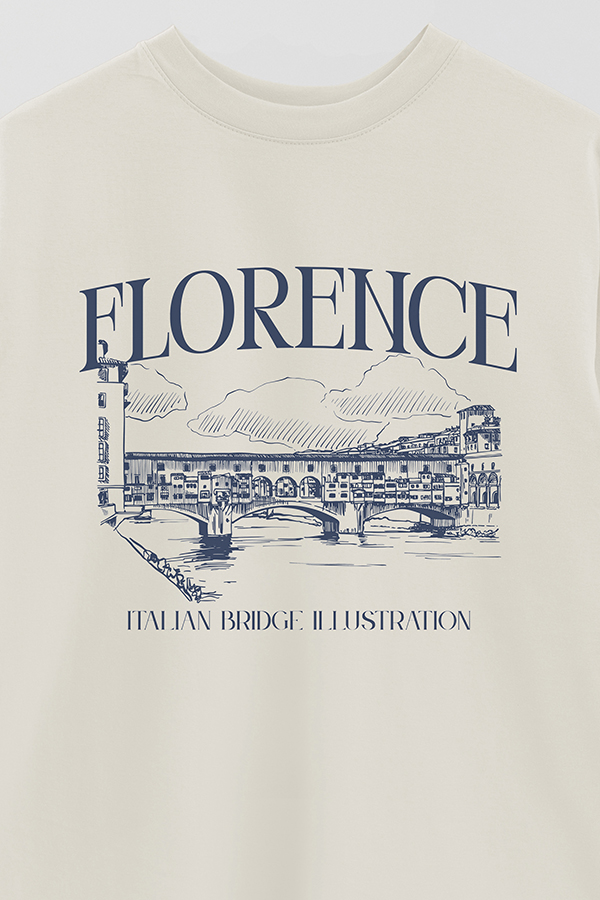 REMERA OVER ESTAMPADA FLORENCE