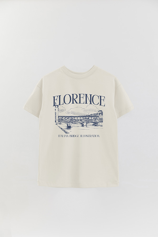 REMERA OVER ESTAMPADA FLORENCE