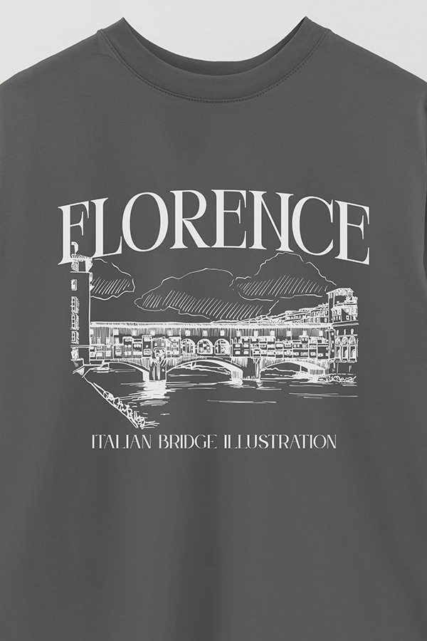 REMERA OVER ESTAMPADA FLORENCE