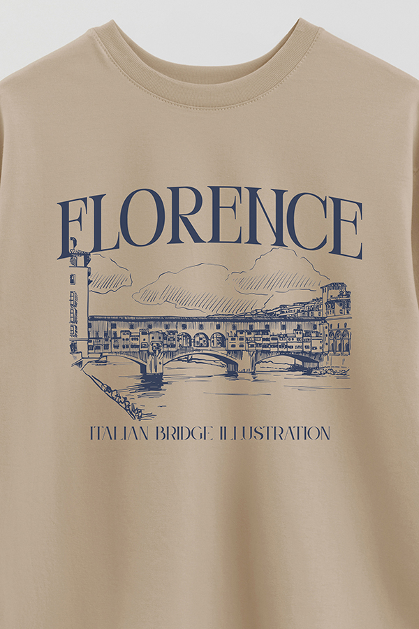 REMERA OVER ESTAMPADA FLORENCE