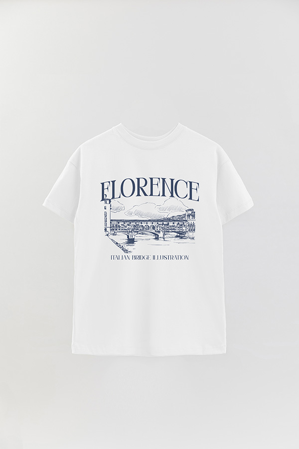 REMERA OVER ESTAMPADA FLORENCE