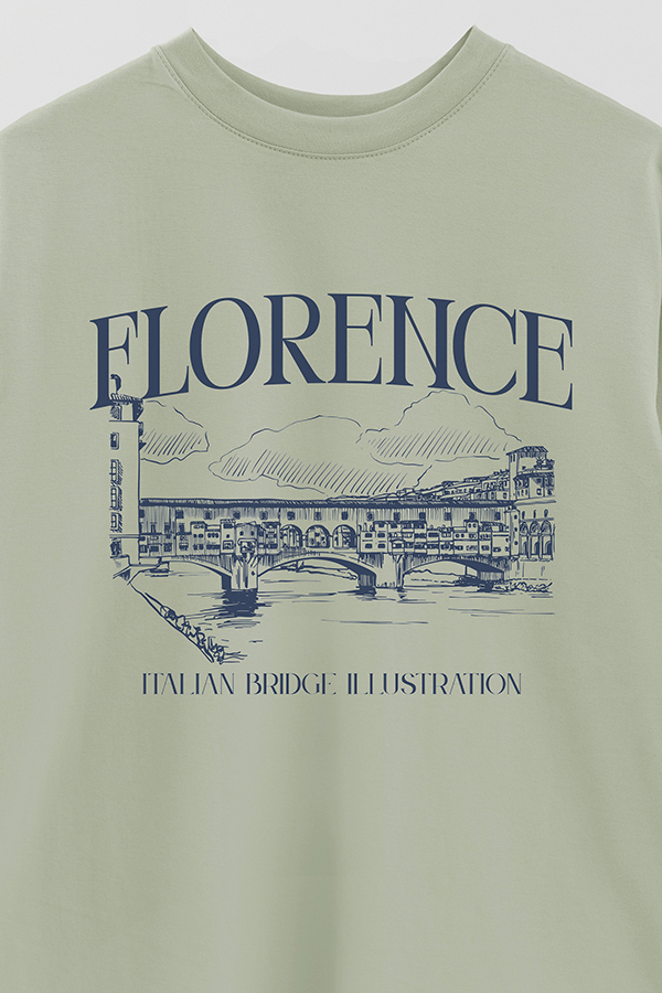 REMERA OVER ESTAMPADA FLORENCE