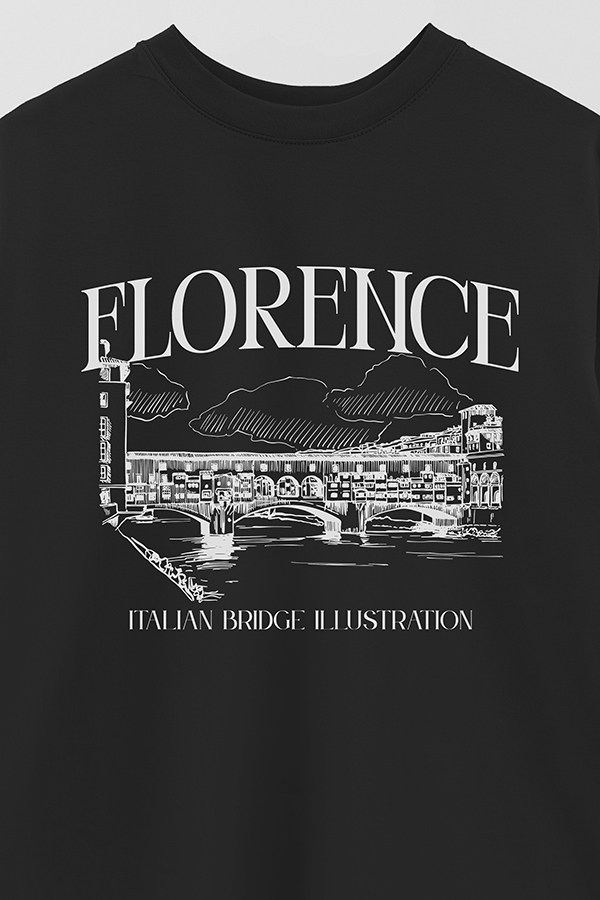 REMERA OVER ESTAMPADA FLORENCE