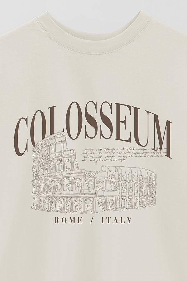 REMERA OVER ESTAMPADA COLOSSEUM