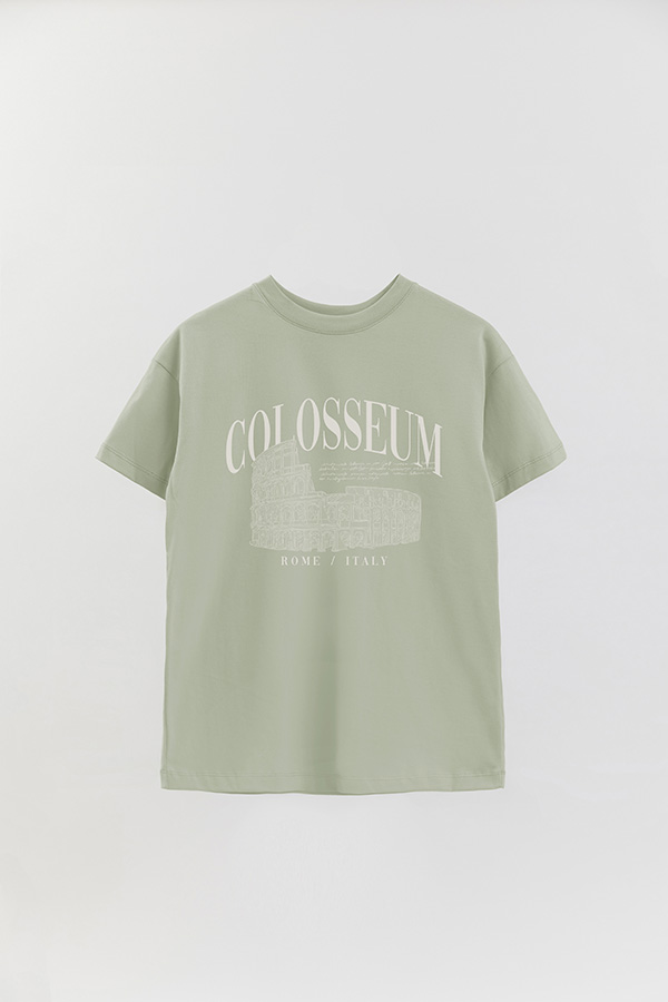 REMERA OVER ESTAMPADA COLOSSEUM