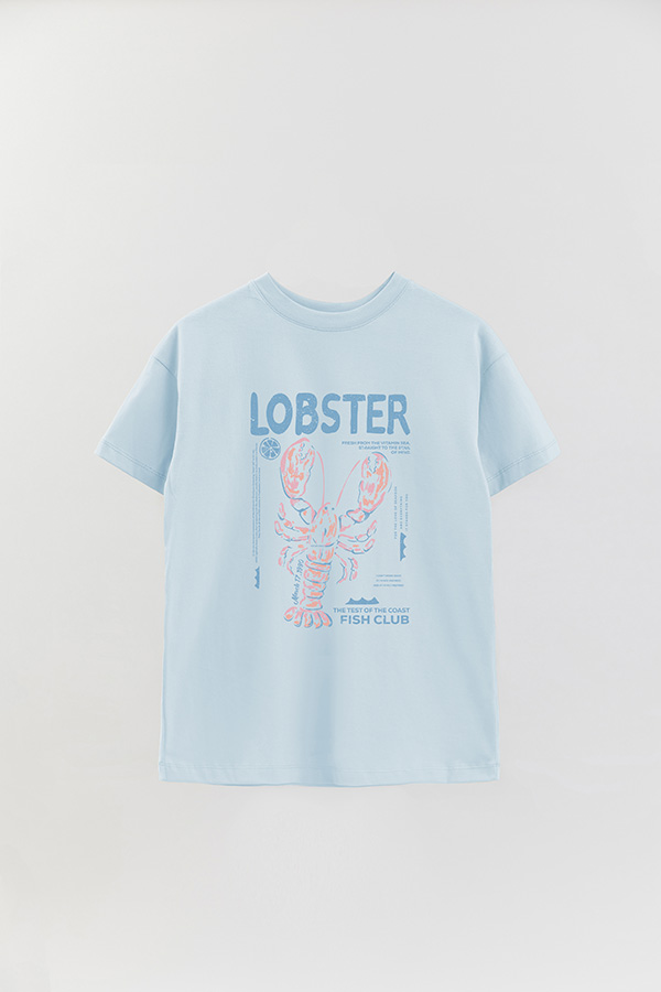 REMERA OVER ESTAMPADA LOBSTER
