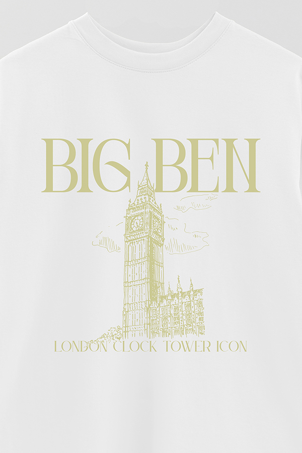 REMERA OVER ESTAMPADA BIG BEN