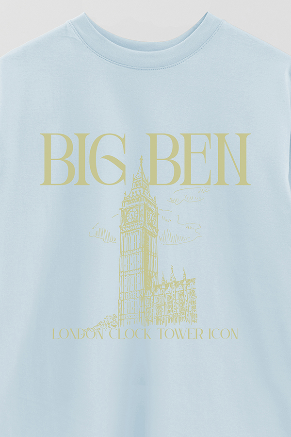 REMERA OVER ESTAMPADA BIG BEN