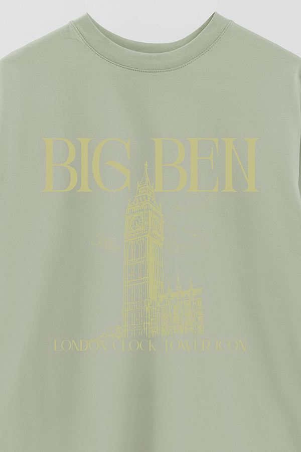 REMERA OVER ESTAMPADA BIG BEN