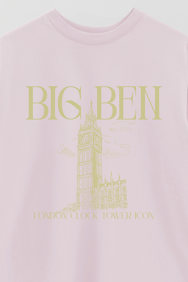 REMERA OVER ESTAMPADA BIG BEN
