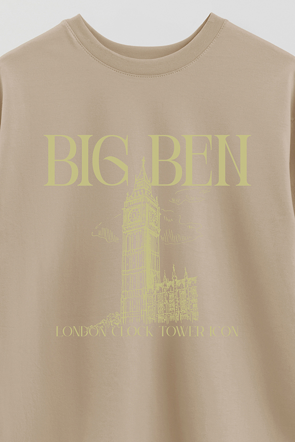 REMERA OVER ESTAMPADA BIG BEN
